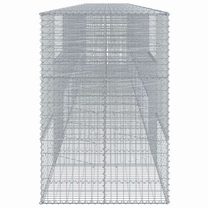 vidaXL 蛇籠バスケット カバー付き 900x100x150cm 亜鉛メッキ鉄ホーム&ガーデン 芝&ガーデン ガーデニング 鉢植え・プランター(代引不可)