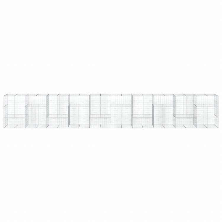 vidaXL 蛇籠バスケット カバー付き 1000x100x150cm 亜鉛メッキ鉄ホーム&ガーデン 芝&ガーデン ガーデニング 鉢植え・プランター(代引不可)