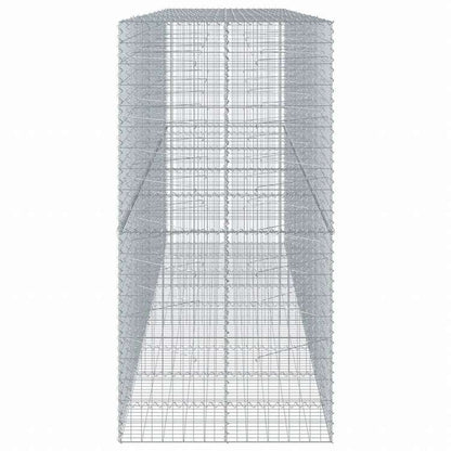 vidaXL 蛇籠バスケット カバー付き 450x100x200cm 亜鉛メッキ鉄ホーム&ガーデン 芝&ガーデン ガーデニング 鉢植え・プランター(代引不可)