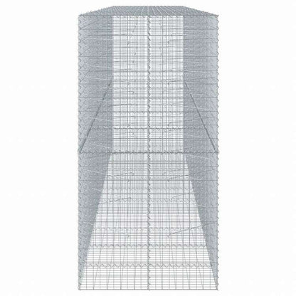 vidaXL 蛇籠バスケット カバー付き 550x100x200cm 亜鉛メッキ鉄ホーム&ガーデン 芝&ガーデン ガーデニング 鉢植え・プランター(代引不可)