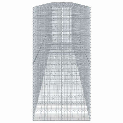 vidaXL 蛇籠バスケット カバー付き 1100x100x200cm 亜鉛メッキ鉄ホーム&ガーデン 芝&ガーデン ガーデニング 鉢植え・プランター(代引不可)