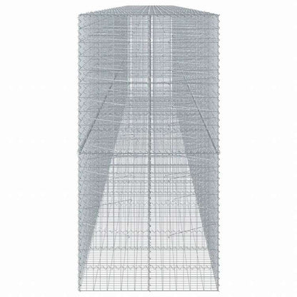 vidaXL 蛇籠バスケット カバー付き 1200x100x200cm 亜鉛メッキ鉄ホーム&ガーデン 芝&ガーデン ガーデニング 鉢植え・プランター(代引不可)