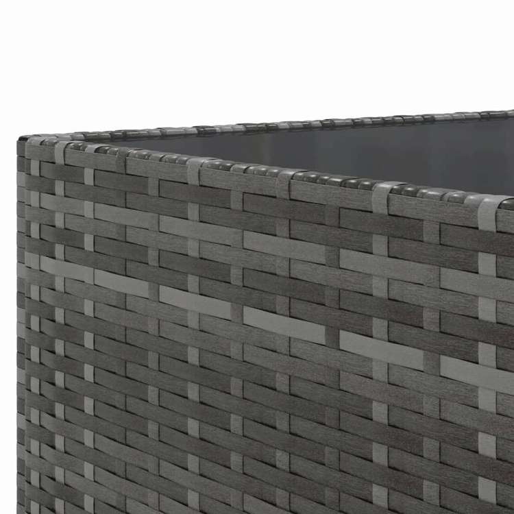 vidaXL ガーデンラウンジ5点セット クッション付き グレー ポリラタン製家具 アウトドア家具 屋外家具セット(代引不可)