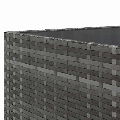 vidaXL ガーデンラウンジ8点セット クッション付き グレー ポリラタン製家具 アウトドア家具 屋外家具セット(代引不可)