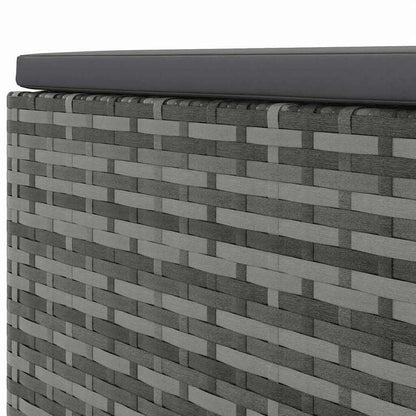 vidaXL ガーデンラウンジ5点セット クッション付き グレー ポリラタン製家具 アウトドア家具 屋外家具セット(代引不可)