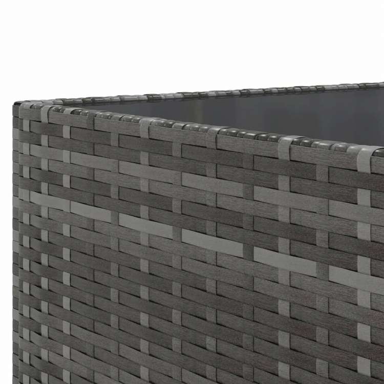 vidaXL ガーデンラウンジ5点セット クッション付き グレー ポリラタン製家具 アウトドア家具 屋外家具セット(代引不可)