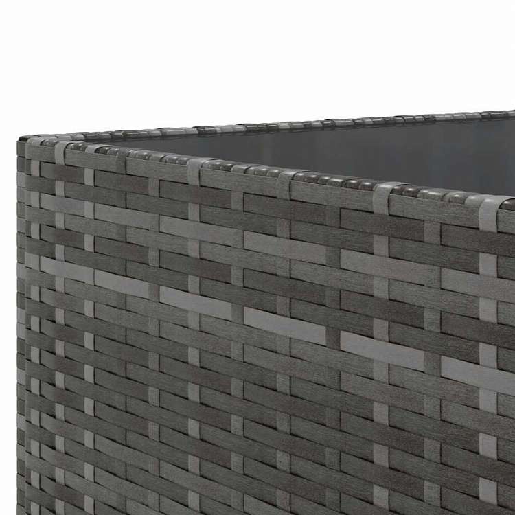 vidaXL ガーデンラウンジ7点セット クッション付き グレー ポリラタン家具 アウトドア家具 屋外家具セット(代引不可)