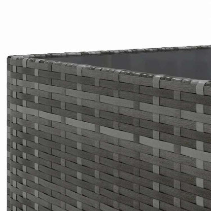 vidaXL ガーデンラウンジ9点セット クッション付き ポリラタン製 グレー家具 アウトドア家具 屋外家具セット(代引不可)