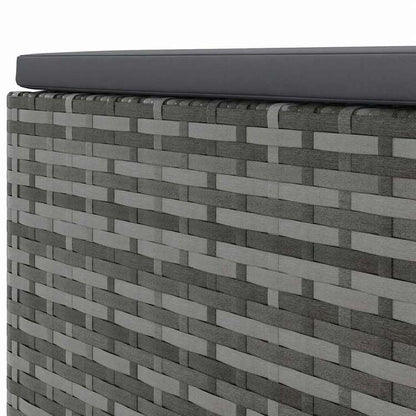 vidaXL ガーデンラウンジ7点セット クッション付き グレー ポリラタン家具 アウトドア家具 屋外家具セット(代引不可)