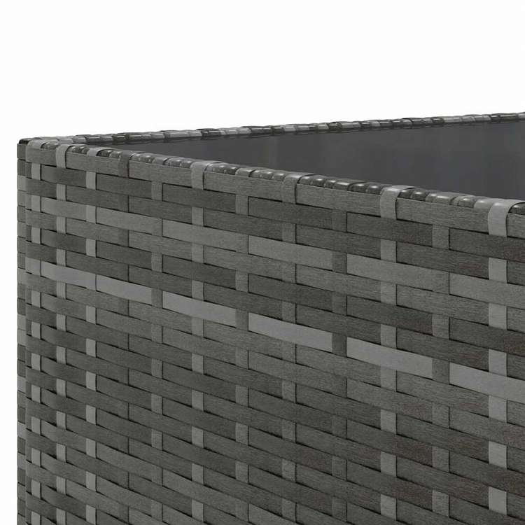 vidaXL ガーデンラウンジ7点セット クッション付き グレー ポリラタン家具 アウトドア家具 屋外家具セット(代引不可)