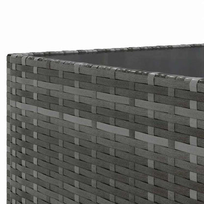 vidaXL ガーデンラウンジ7点セット クッション付き グレー ポリラタン家具 アウトドア家具 屋外家具セット(代引不可)