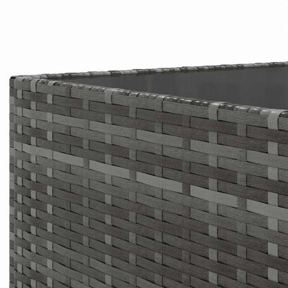 vidaXL ガーデンラウンジ8点セット クッション付き グレー ポリラタン製家具 アウトドア家具 屋外家具セット(代引不可)