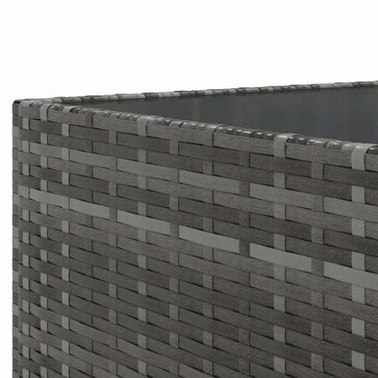 vidaXL ガーデンソファ9点セット クッション付き ポリラタン製 グレー家具 アウトドア家具 屋外家具セット(代引不可)