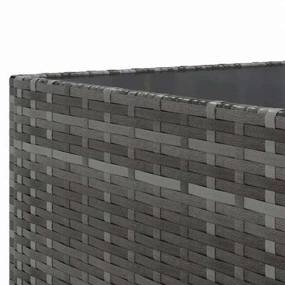 vidaXL ガーデンソファ11点セット クッション付き ポリラタン製 グレー家具 アウトドア家具 屋外家具セット(代引不可)