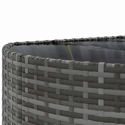 vidaXL ガーデンソファ6点セット クッション付き グレー ポリラタン製家具 アウトドア家具 屋外家具セット(代引不可)