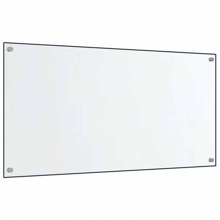 vidaXL キッチン用 汚れ防止板 2点 透明 80x40cm 強化ガラス製ホーム&ガーデン キッチン&ダイニング キッチンツール&調理器具(代引不可)