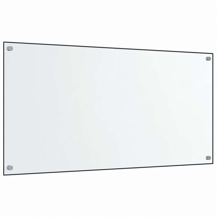 vidaXL キッチン用 汚れ防止板 2点 透明 80x50cm 強化ガラス製ホーム&ガーデン キッチン&ダイニング キッチンツール&調理器具(代引不可)