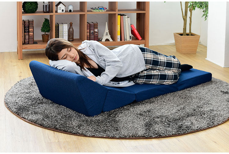 日本製 ごろ寝クッション ワイドタイプ テレビ枕 低反発 はっ水 4WAY ごろ寝マット 座椅子 座布団 ウレタン 北欧 シンプル おしゃれ 国産 フロアクッション ごろ寝 マット 折りたたみ 撥水加工(代引不可)