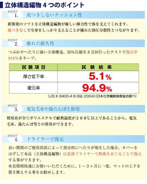 ポータブルマットレス敷布団ファインエアーセミシングル日本製マット敷布団敷き布団高反発軽量洗えるメッシュ【ポイント10倍】【送料無料】【smtb-f】