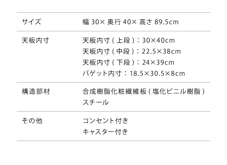 すき間収納ヴィンテージ調キッチンワゴンスリム幅30cmかごコンセントキャスター付きキッチン収納すきま収納台所収納【送料無料】