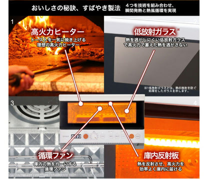 プレミアムオーブントースターすばやきST-2A2512枚焼きサクサクもちもちパンノンフライ調理【ポイント10倍】【送料無料】