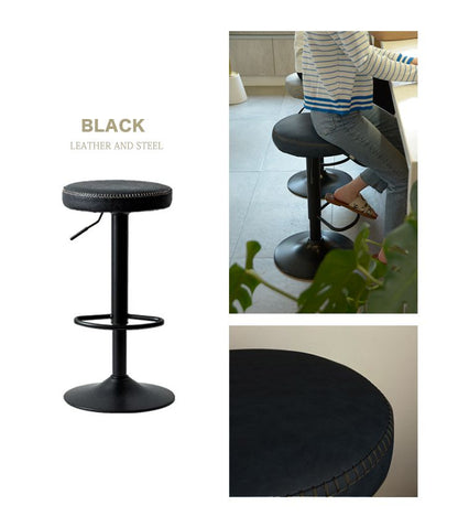 カウンターチェア バーチェア 2脚セット 回転 昇降式 レザー カフェ風 ヴィンテージ 喫茶店風 おしゃれ レトロアンティーク【送料無料】