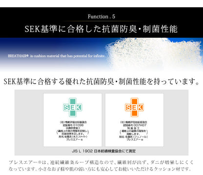 ブレスエアー三層構造マットシングルシングルサイズ敷布団敷き布団日本製国産軽量(代引不可)【あす楽対応】【ポイント10倍】【送料無料】【smtb-f】