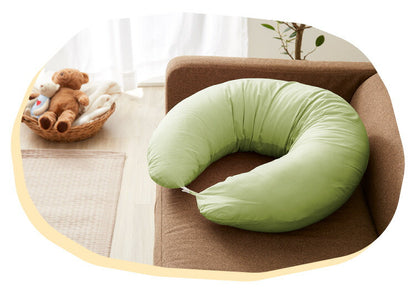 【洗い替え用カバー+1枚付き】 日本製 妊婦さんのための洗える授乳クッション 抱き枕 マルチクッション カバー付き 綿100％ サポート 三日月型 ベビー 赤ちゃん 妊婦 マタニティ だきまくら かわいい 可愛い おしゃれ