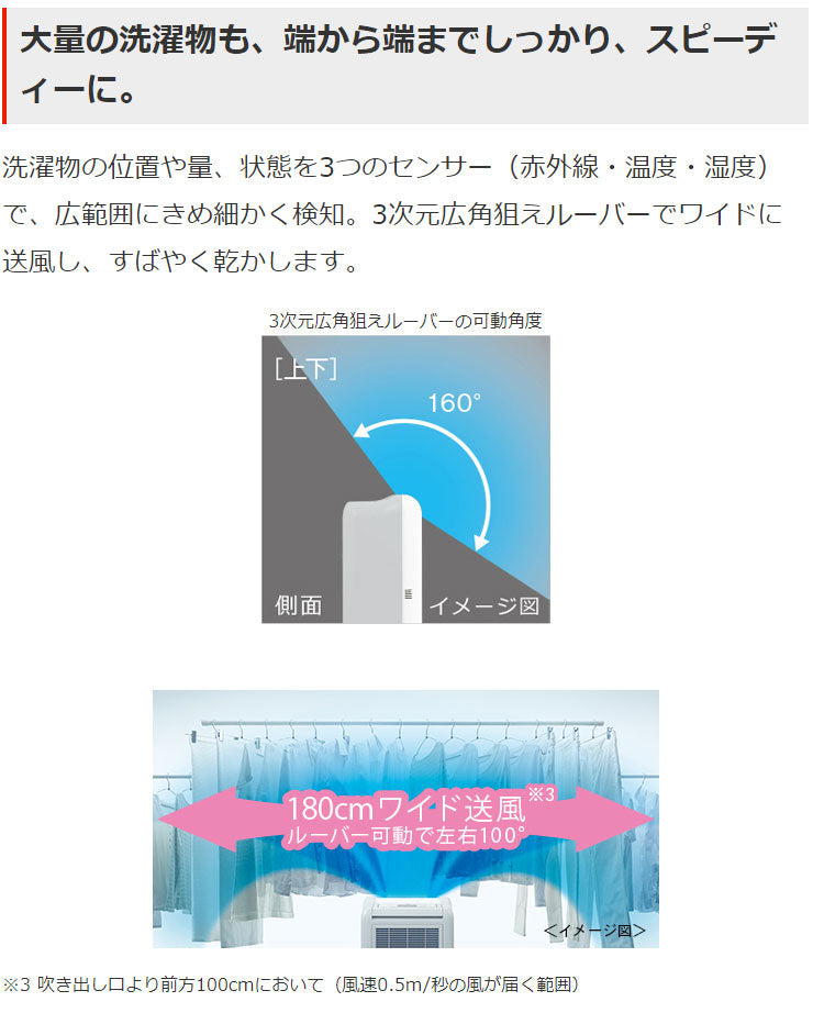 三菱電機衣類乾燥除湿機MJ-M100RX-W乾燥機除湿器衣装乾燥機ホワイト全体乾燥コンプレッサー式部屋干し3Dムーブアイ【送料無料】