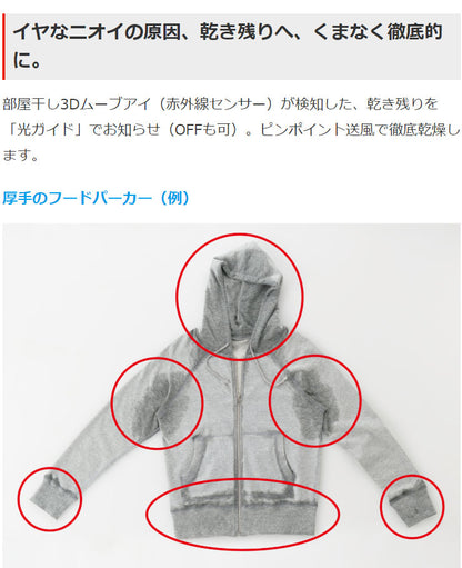 三菱電機衣類乾燥除湿機MJ-M120RX-W乾燥機除湿器衣装乾燥機ホワイト全体乾燥コンプレッサー式部屋干し3Dムーブアイ【送料無料】