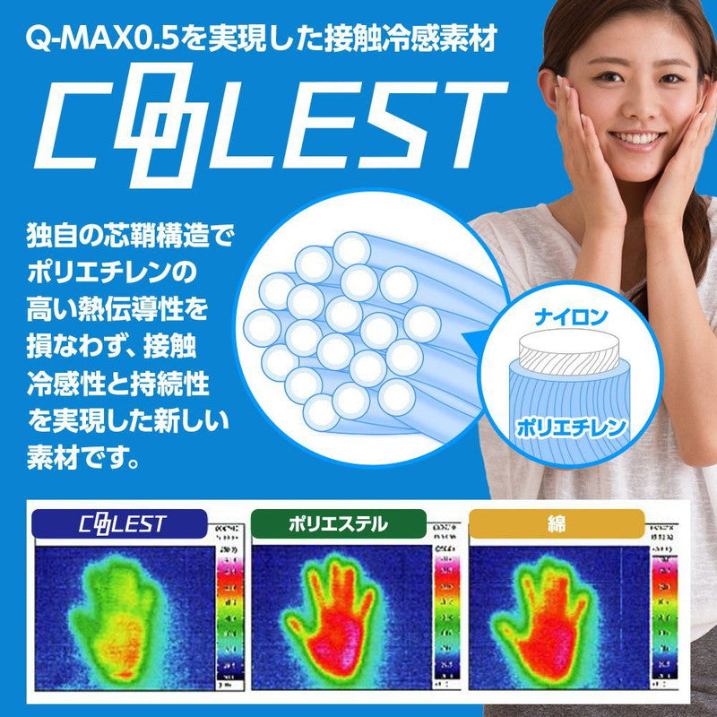 接触冷感洗える枕43×63Q-MAX0.5PP綿わた冷却省エネエコひんやりクールピロー寝具まくら枕本体【ポイント10倍】【送料無料】