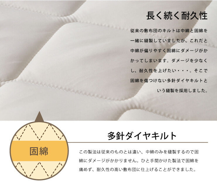 テイジン帝人マイティトップ三層式敷布団シングル敷き布団防ダニ抗菌防臭保温軽量【あす楽対応】【ポイント10倍】【送料無料】【smtb-f】