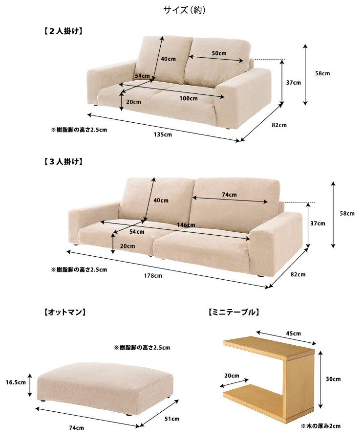 シンプルフロアソファ【Hayley】ヘイリー2人掛け単品(代引不可)【ポイント10倍】【送料無料】【smtb-f】